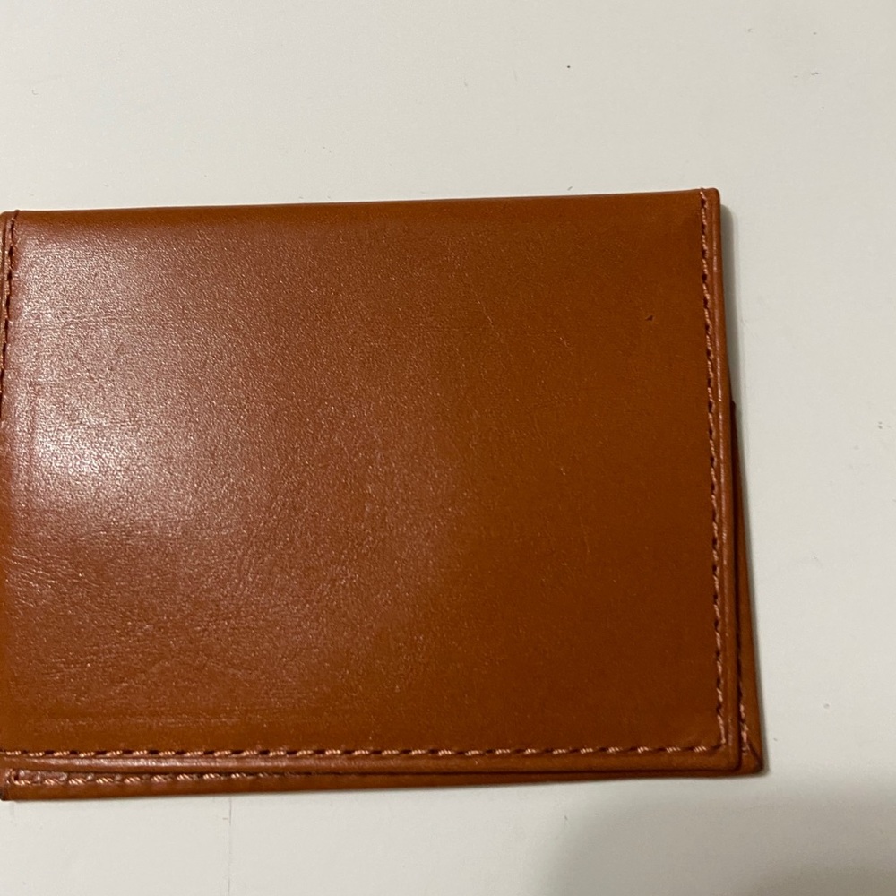 NWT leather Tan card case holder